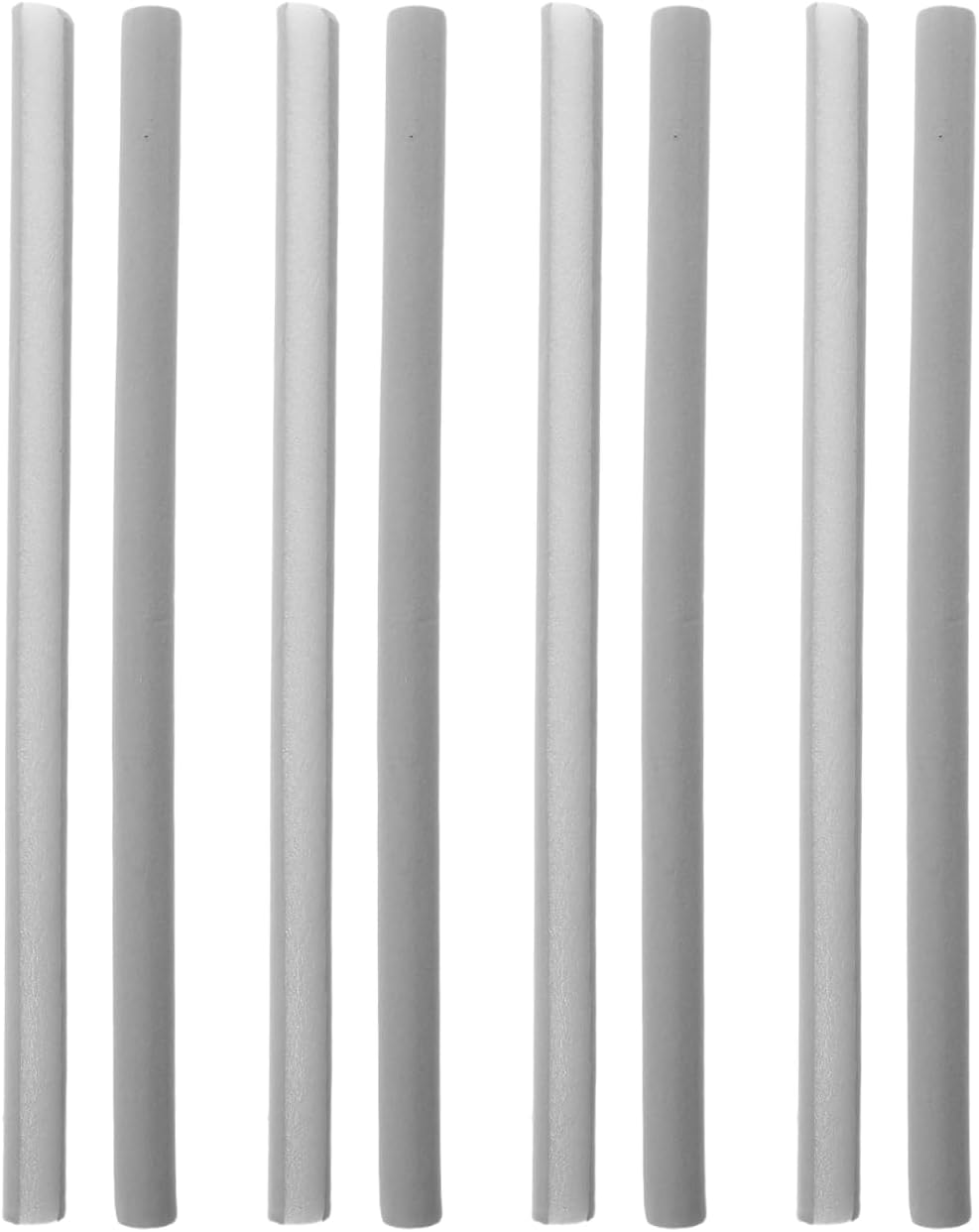 Healeved 8 Pcs Velvet Ring Holder Inserts for Jewelry Box, 11.8 Inch Sponge Foam Ring Display Slot Trays, DIY Earring Organizer Pad Strips for Drawer and Showcase, Grey