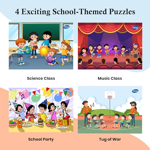 Image of I Can Solve On My Own - Jigsaw Puzzle Set of 4-60 Pieces for Kids 3+ Years | Educational Puzzle for 3 Year Old | Preschool Activity for Boys & Girls | Memory & Visual Learning