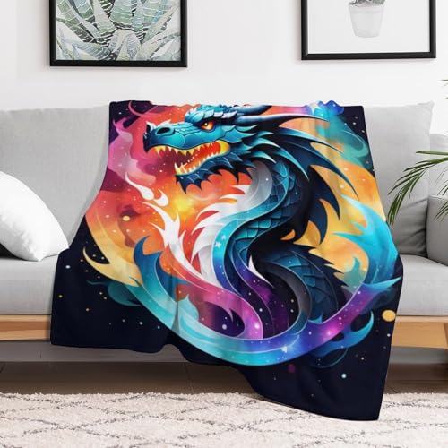 Couverture dragon impression 3D en flannel, couvre-lit et linge de lit - 3