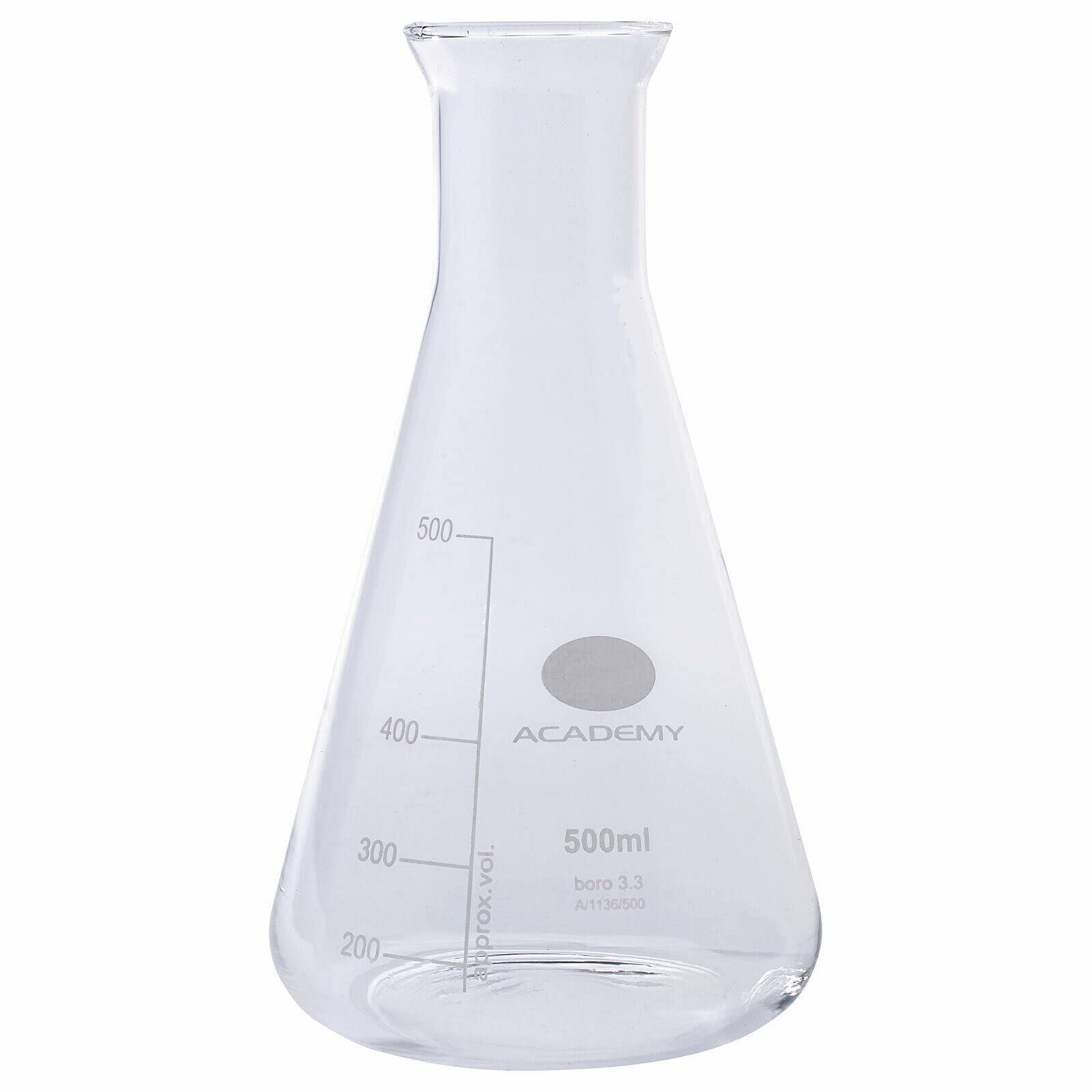 Fiole Conique En Verre Academy 1000Ml | Fiole De Mesure, Fiole Moléculaire, Fiole D'Erlenmeyer, Fiole De Chimie