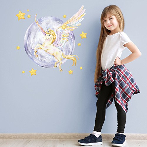 Sticker mural licorne pour créer un coin nuit magique et apaisant