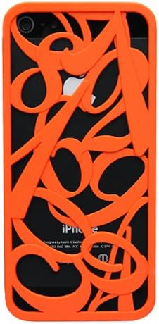 inCUTOUT '3D NUMBER' Cutout Design Cace for iPhone 5 w/ Protective Film (Orange)