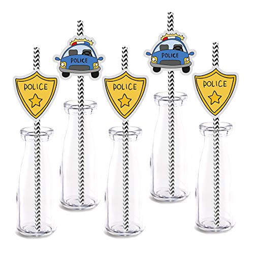 Pitillos decorativos de papel para fiesta, pack 25 miniatura 1