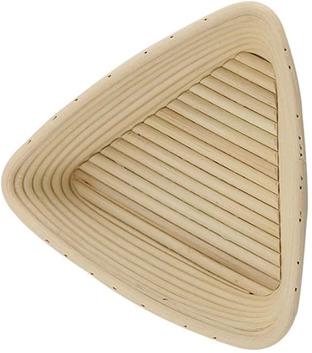 Proofing Basket for Professional Home Bakers Bowl Dough Rattan Basket Country Bread Baguette Fermentation (Size : Round 21X7cm) (Baguette 54X11.5X7cm) (Triangle 16X16X6cm)
