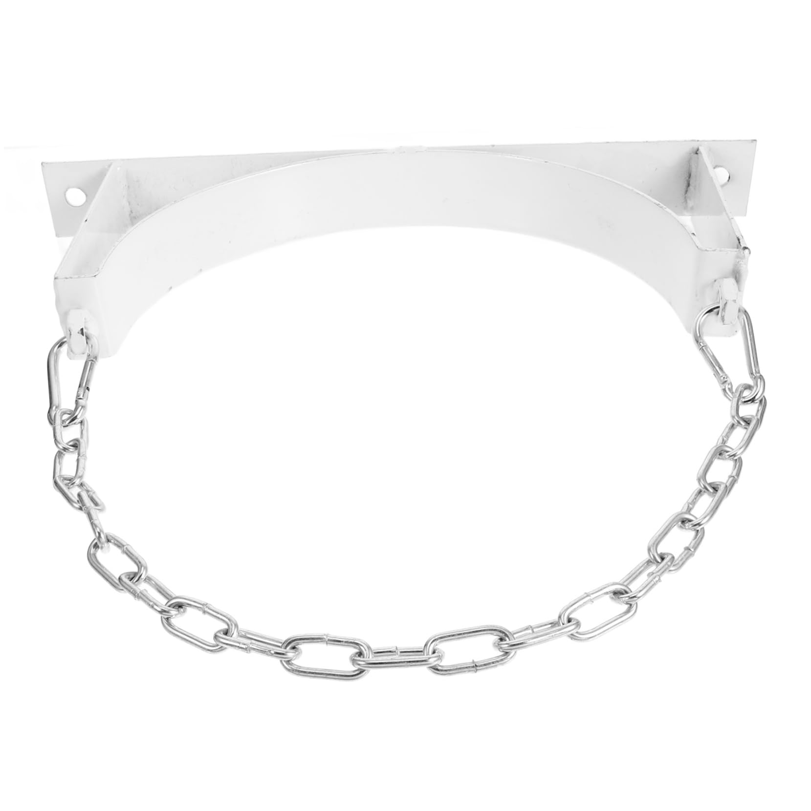 Gatuida 1 Set Gas Bottle Holder Expansion Tank Bracket Gas Tank Bracket Hook for Gas Canister Propane Cylinder Stand Gas Cylinder Holder Wall Bracket for Gas Cylinder Steel White