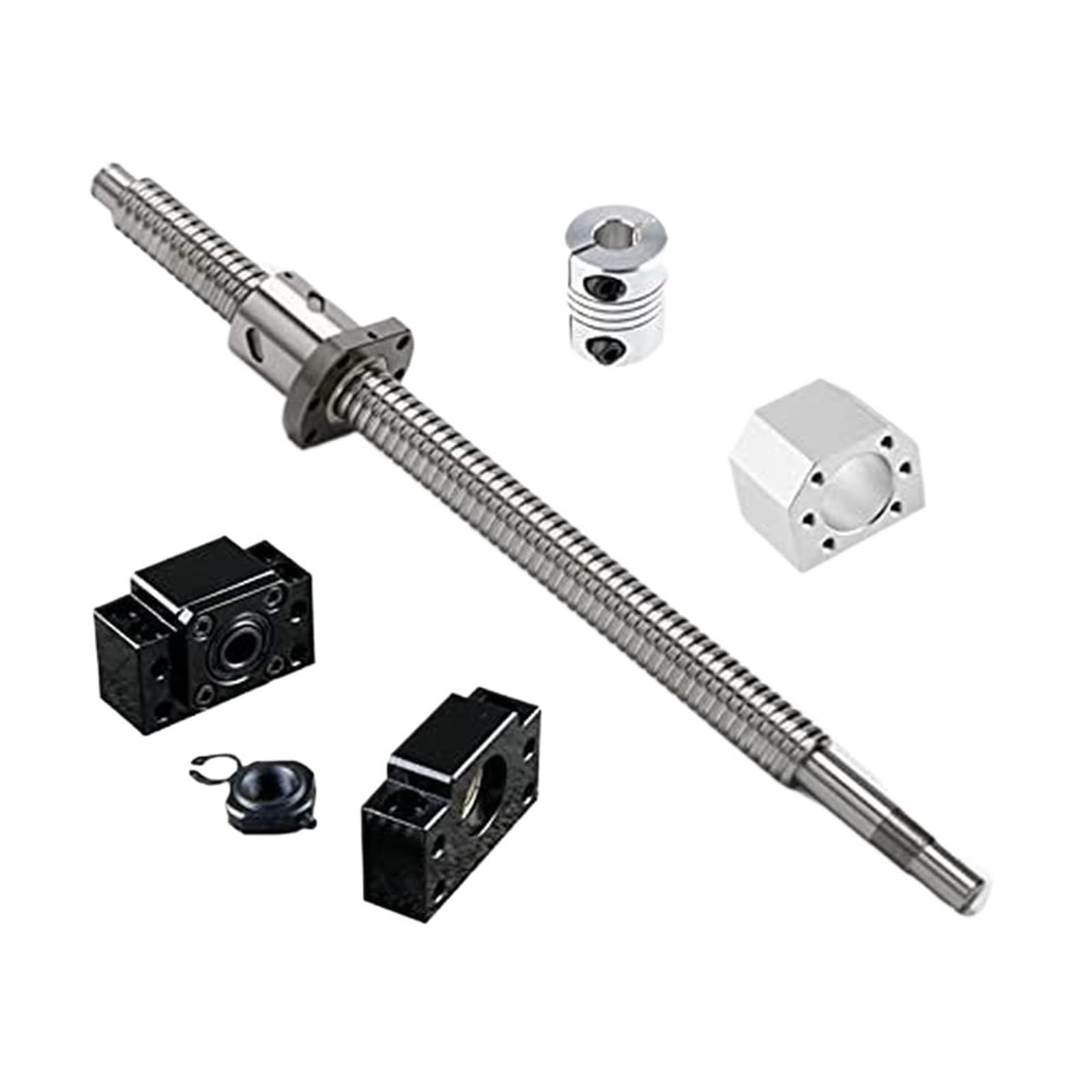 Vis à billes anti-jeu Jeu de vis à billes SFU1605 450 mm, coupleur support BK12 BF12, boîtier d'écrou DSG16H 6,35 x 10