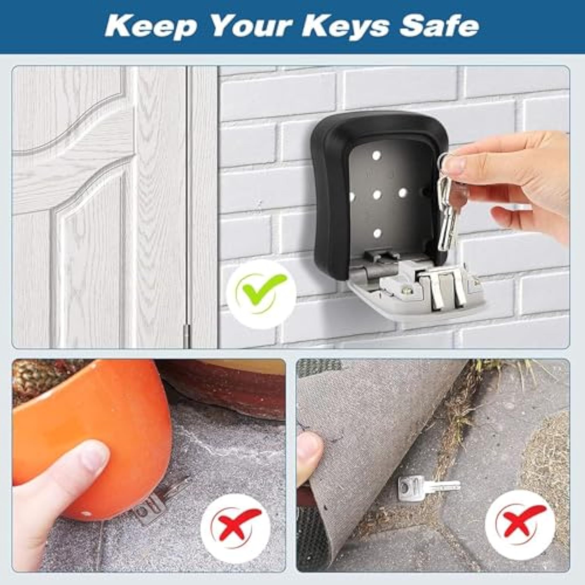 Rexmon Key Safe Wall Mounted