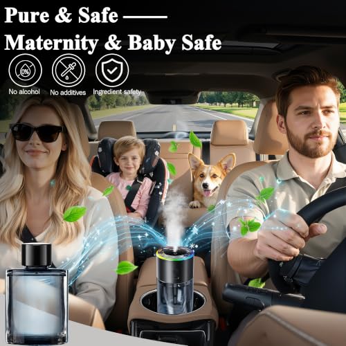 Image of Amor Lyris 5.4 fl oz Car Air Freshener Refill, Perfume Oil for Smart Car Diffuser, Long-Lasting up to 6 Months, Made with Natural Plant Extracts, Imported Fragrance
