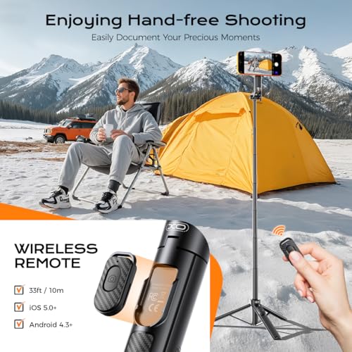 Trípode magnético para iPhone MagSafe con control remoto recargable 7