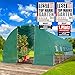 Produktbild BRAST Gewächshaus Foliengewächshaus mit Stahlfundament 300x800 cm Seitenwände aufrollbar Erdanker schwere Qualität Gitternetzfolie 175g/m² 4 Größen 2x3m 3x4m 3x6m 3x8m