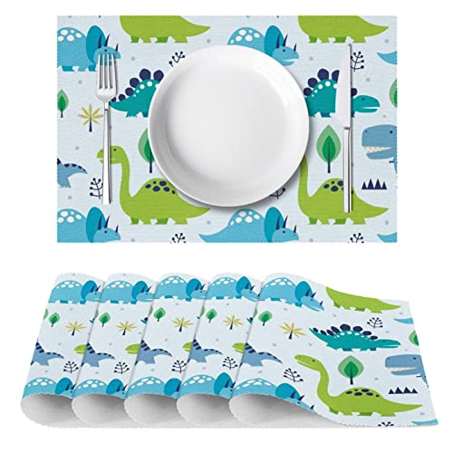 Set de table dinosaure lavable pour éviter les taches sur votre table - 3