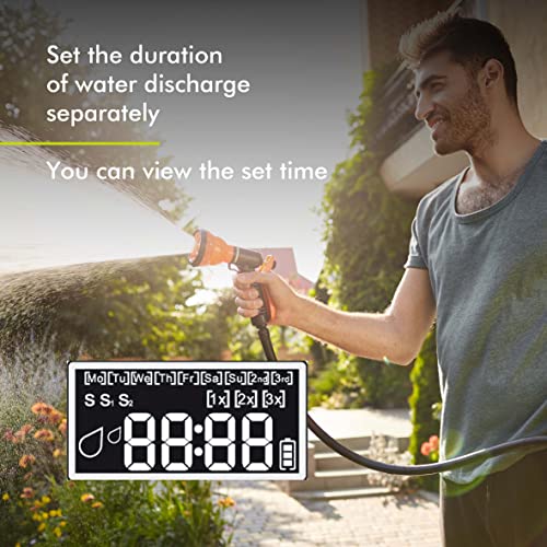 Olanesheiwat Hose Timer Sprinkler Timer Garden Watering Timer Garden Outdoor Automatic Watering System Mechanical Irrigation Timer, Orange (Tps-1001O) #TOP5