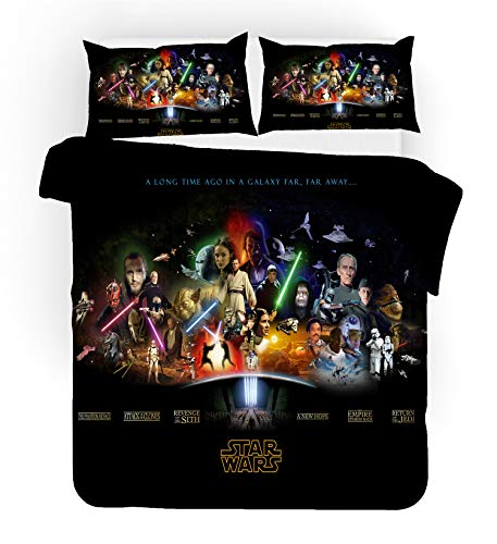 Juego de ropa de cama de Star Wars con funda de edredón...