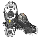 VOROAR Crampons Spikes for Boots and Shoes, Footwear Ice Traction Cleats for Walking, Hiking, Fishing and Mountaineering on Snow