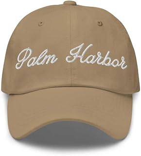 Palm Harbor Baseball Cap Palm Harbor Dad Hat Bold Baseball Script California CA Hat Embroidered Souvenir Gift