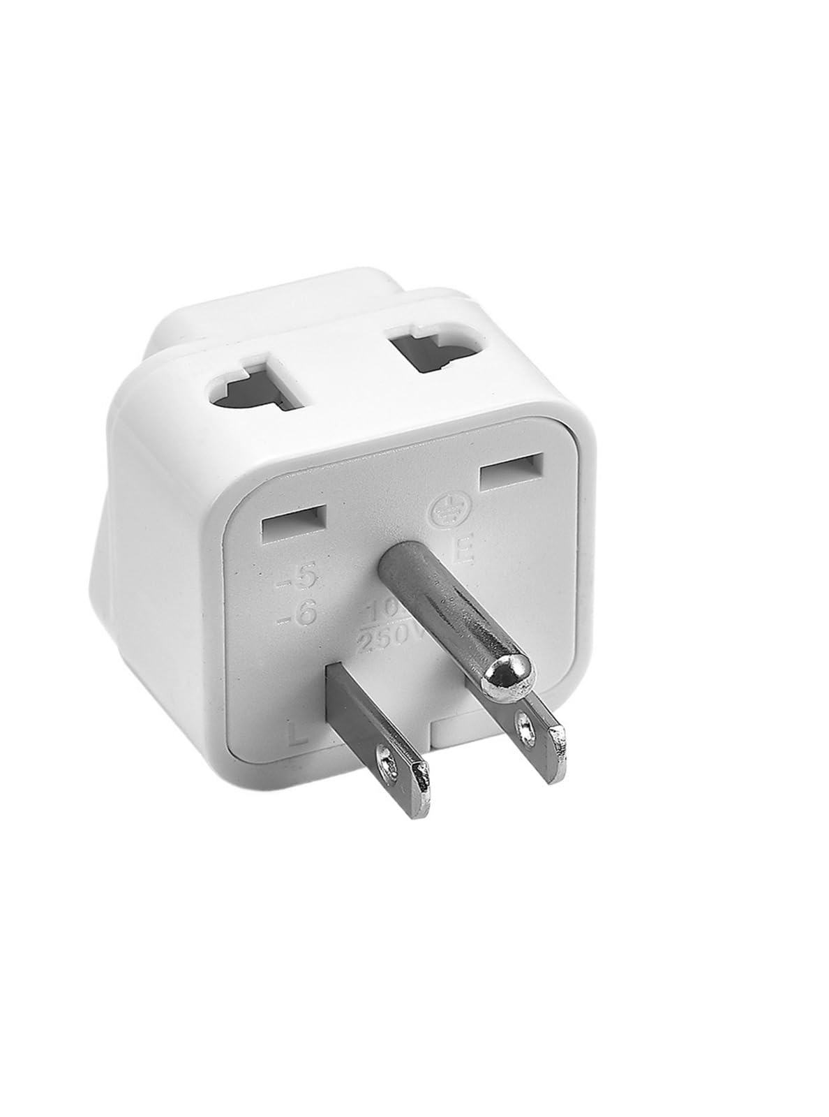Adaptador de enchufe for Reino Unido, Canadá, Japón, Japón, EE. UU., Brasil, Europa, UE a EE. UU., América, Japón, adaptador de viaje, enchufe eléctrico, tomas de corriente.(20 pcs,Type4)