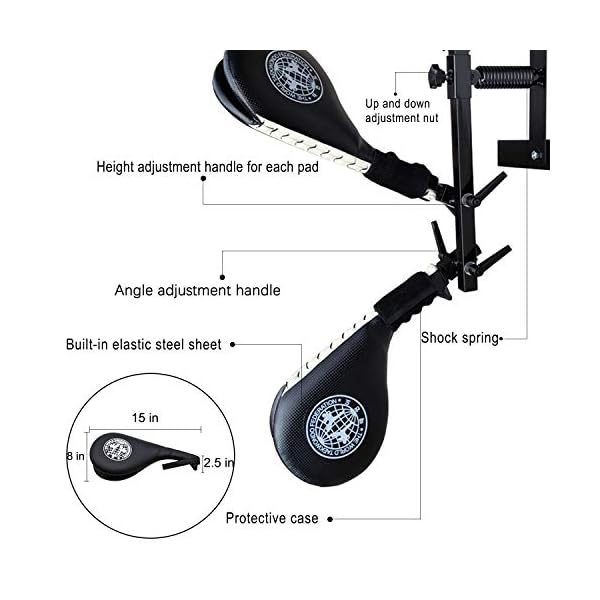 SYNTECSO-Kicking-Pads-for-Martial-Art-Wall-Mounted-Taekwondo-Kick-Pads-Targets-for-Kickboxing-Training SYNTECSO Kicking Pads for Martial Art, Wall Mounted Taekwondo Kick Pads Targets for Kickboxing Training