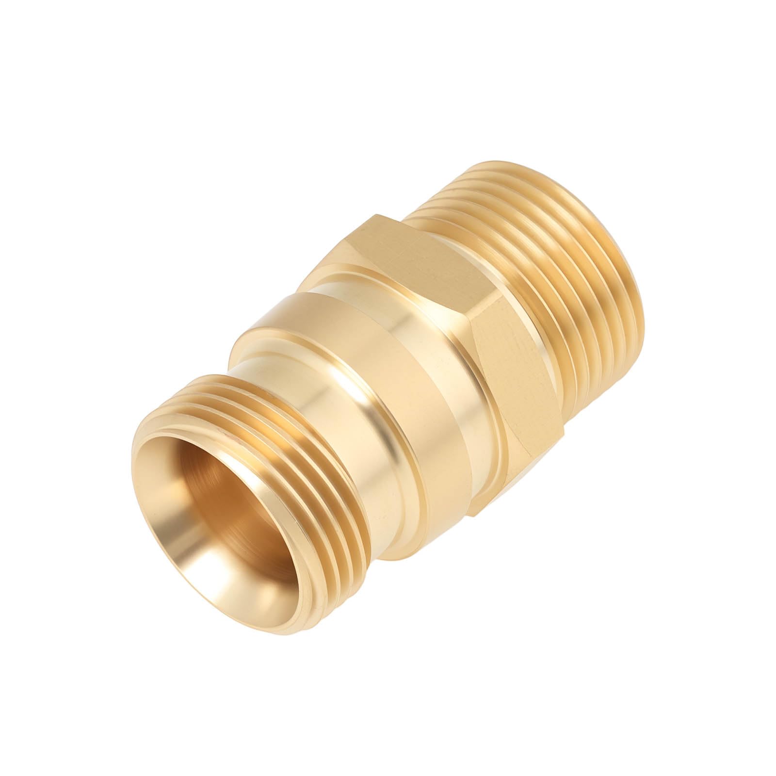MechPort 1 Pack Pressure Washer Adapter TR22 Male to M22x1.5 Male Brass Compatible with Karcher, enabling quick changes