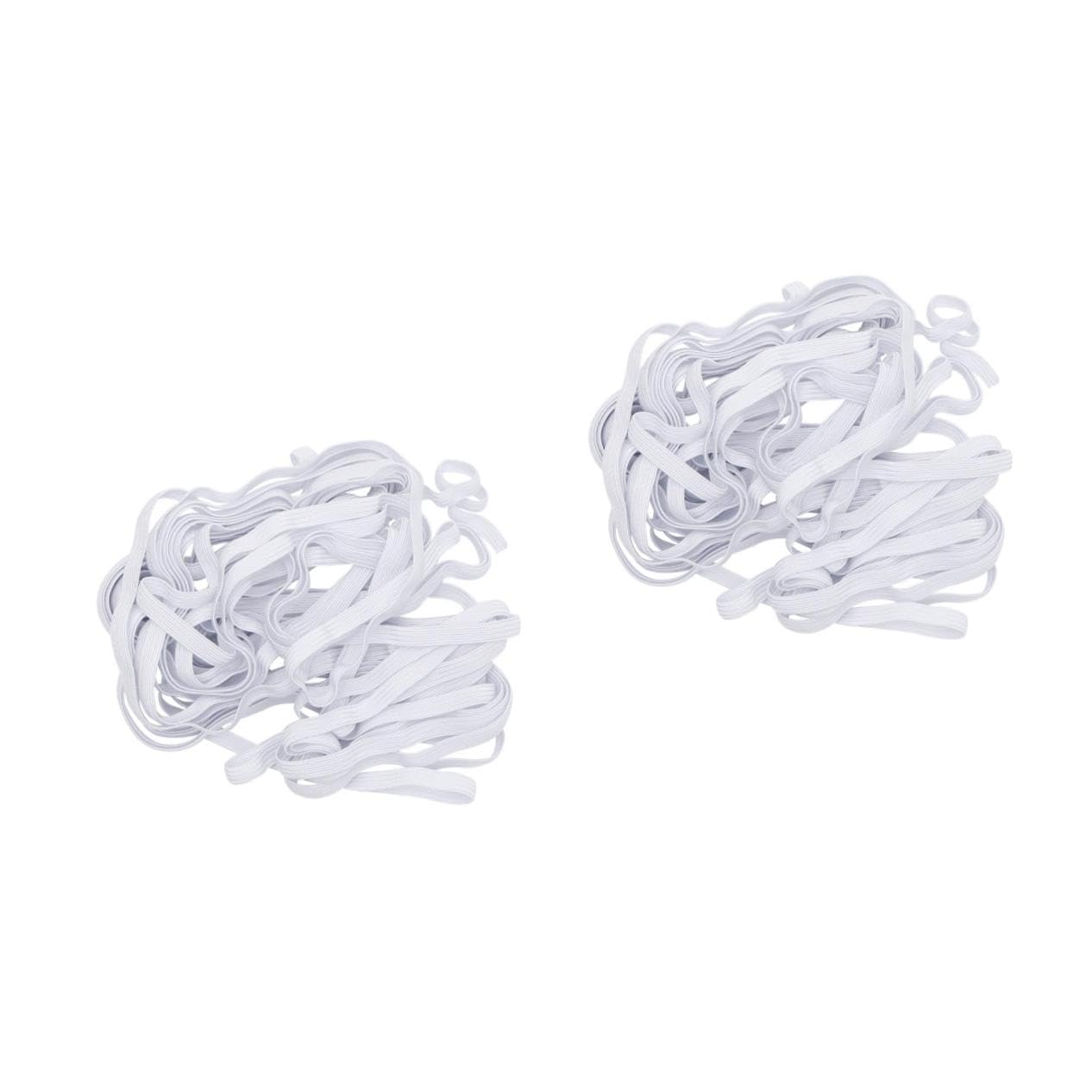Uonlytech 2 Banda Elastica Biancheria Intima Pantaloni Abbigliamento Fascia Elastica Accessorio per Cucire Indumenti Cordoncino Elastico per Cucire Biancheria Intima Bande Bianca