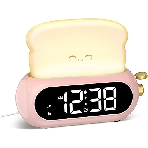 Netzu Cute Nightlight Kids Alarm Clock