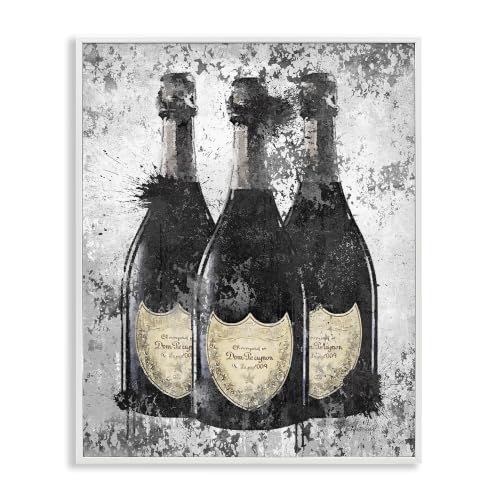 Champagne Bottles Glam Still Life, 16 x 20 Inch Framed Giclée Print