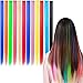 KingMas 12 Pcs 24" Colored Colorful Clip On In Hair Extension