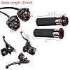 Black 1 Handlebar Switch Controls + Clutch Brake Levers + Hand Grips Compatible with 1996-2012 Harley Sportster Dyna Softail