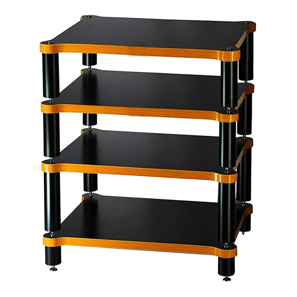 o Cabinet nd 34 ripiani per giradischi e Ma Entertment Center 60 x 78 x 48 cm perfetto per Home Theater e soggiorno nero h