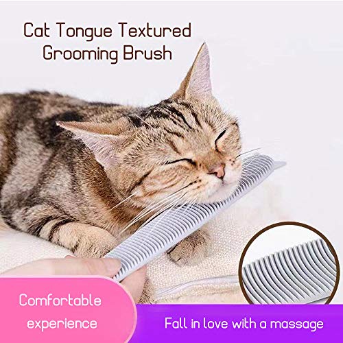 Nishore Escova de gato Pente de gato Escova de cuidado de gato Língua de gato Escova de cuidado de p