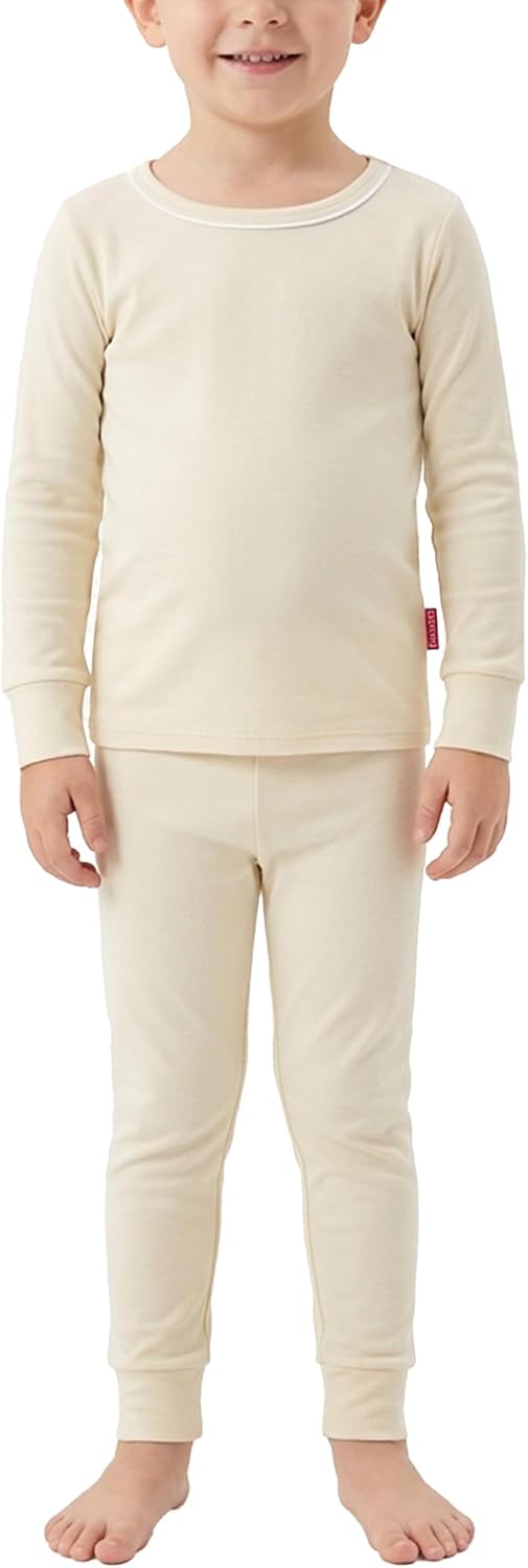 Baby and Toddler Boys' Pajama Sets Long Sleeve Solid Colors 2-Piece Boys' Sleepwear