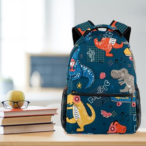 Sac à dos d'école multicolore ados pour voyage décontracté - 5