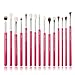 Produktbild Jessup Make Up Pinsel Set 15 pcs Professioneller roter silberner Schminkpinsel Kosmetikpinsel Lidschatten Augenpinsel Eyeliner mit exquisitem Aussehen