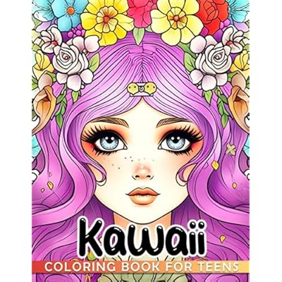 Kawaii for Teens Coloring Book