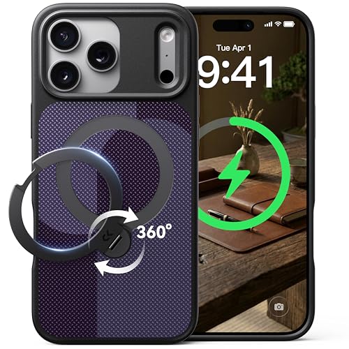 �y�@�\����Z��&�����̖��h�zCASEKOO iPhone 17 Pro MAX �p �P�[�X 360°��]�X�^���h���� MagSafe�Ή� 360°�S���ʕČRMIL�K�i �ϏՌ� �c�����Ή� ���ϋv �w��h�~ ����~�� ���C�����X�}���[�d�Ή���phone17p