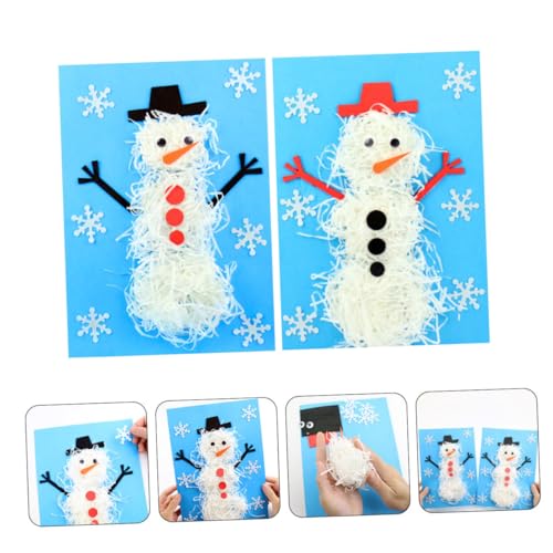 Toyvian 2 Conjuntos De De Neve DIY Para Crianças Adereços De De Neve De Natal Kit De Decoração De De