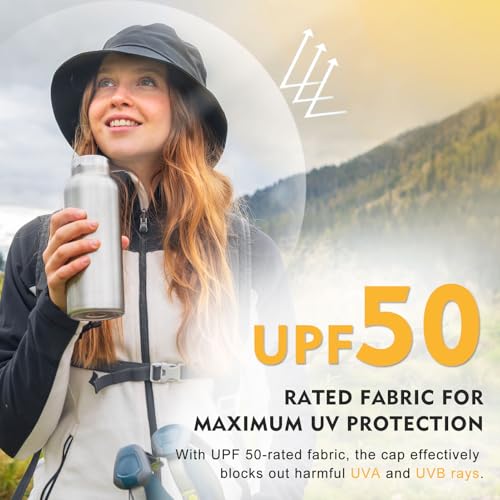Image of TOP-EX Ponytail S M L XL UPF50+ Sun UV Protection Packable Bucket Hats for Women Hiking Fishing