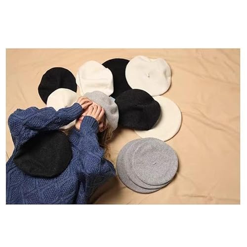 Boina Francesa Feminina Inverno Gorro Lisa Chapéu Premium(Cinza)