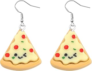 Hamburger Earrings French Fries Pizza Dangle Earrings Dangle Funny Food Earrings Burger Pizza Lover Gifts for Women