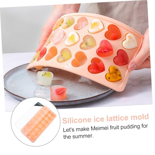 Molde Silicona Corazón para Cubos de Hielo Rosa miniatura 4