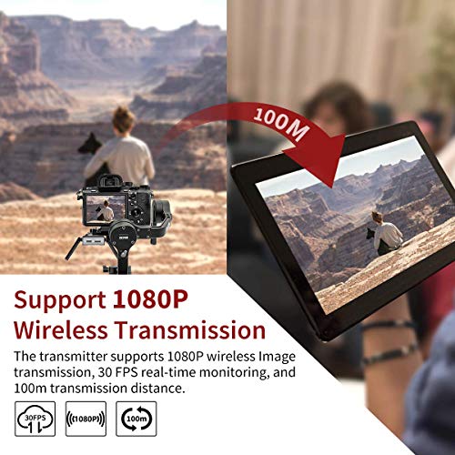 Zhiyun Wireless Image Transmission Transmitter for Zhiyun WEEBILL-S, 1080P 30FPS Image Transmission, Also Compatible with Nikon, Canon, Panasonic, Sony Camera