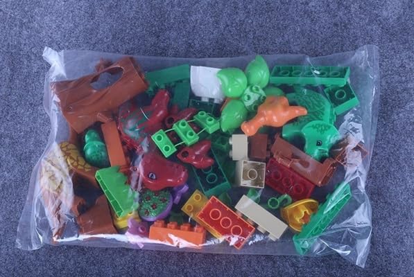 Image of Building Blocks Bricks Set, Build, Learn and Play, Construction, Educational Interactive Creative DIY Toy, Compatible with All Major Brands (Dinosaur Valley Farm, 40+ Pcs)