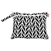 Damero 3pcs Travel Wet and Dry Bag with Handle for Cloth Diaper, Pumping Parts, Clothes, Swimsuit and More, Easy to Grab and Go, Black Arrows