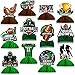 Pajean 12 Pcs Football Party Honeycombs Decorations Football Table Honeycomb Centerpieces Football Honeycombs Football Centerpieces for Football Birthday Party Supply Decorations