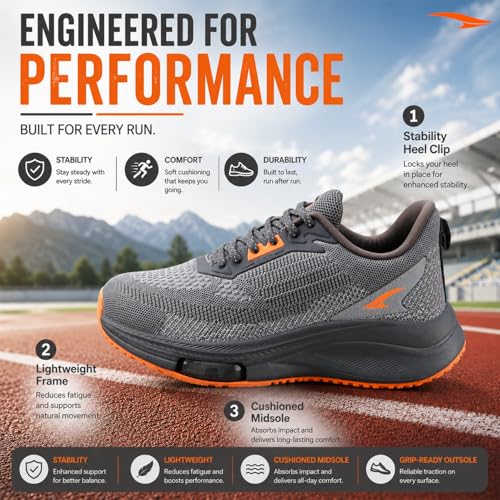 Image of ASIAN Titan-16 Men's Running Shoes | Lightweight Knit Mesh Upper | Breathable Airflow Design | EVA Grip Sole Comfortable Daily Use