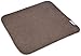 Kitchen Microfiber Dish Drying Mats Super Absorbent 16"x18"(Brown)
