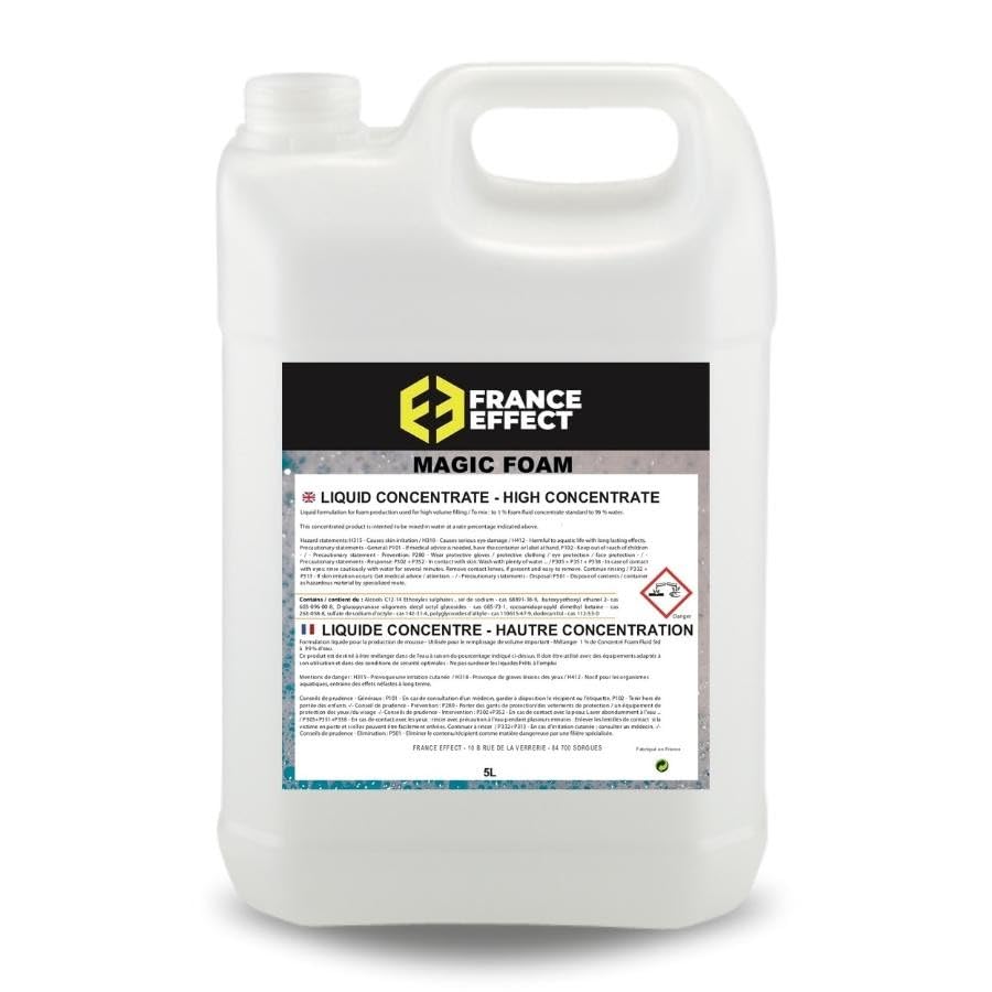 France Effect Magic Foam - Liquide à Mousse PREMIUM HYPER CONCENTRÉ 1% - Compatible avec Toutes les Machines à Mousse - Incolore, Inodore et Biodégradable - Pour 500 Litres d'Eau