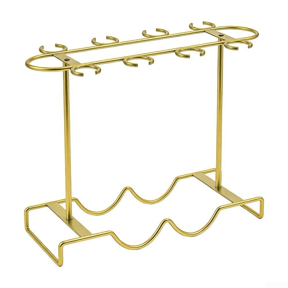 Casier à vin design pour bouteille et verre à pied de table salon
