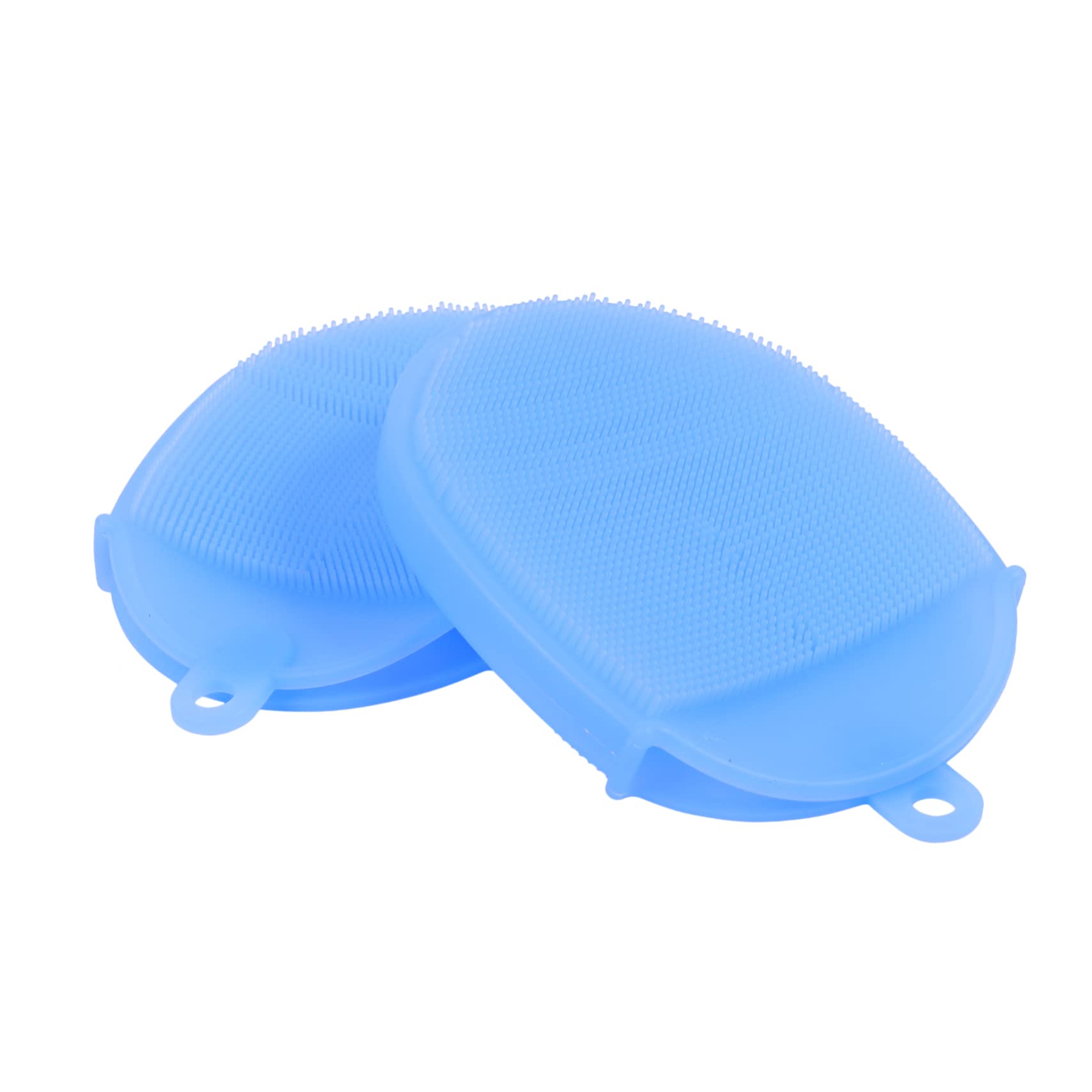 2piezas Cepillos De Silicona Para Baño Exfoliantes Para Cuerpo y Masaje De Cabelludo Herramientas De Limpieza Para Bebés y Adultos Baño Familiar y Uso Piscinas