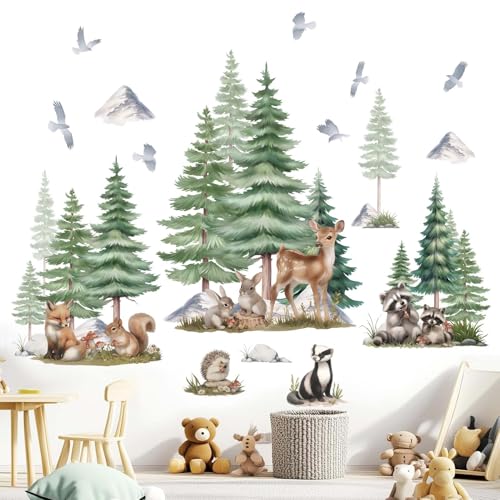 Sticker Decorativo Infantil Animales Bosque 48x43 in miniatura 2