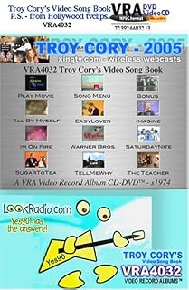 VRA4032 - Troy Corys VIDEO SONG BOOK FOR WEBCASTS , P.S. - from